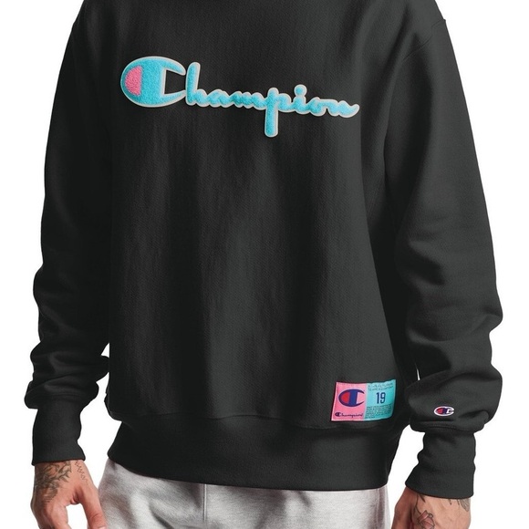 Champion Other - Champion Black and Blue Men's Sweater